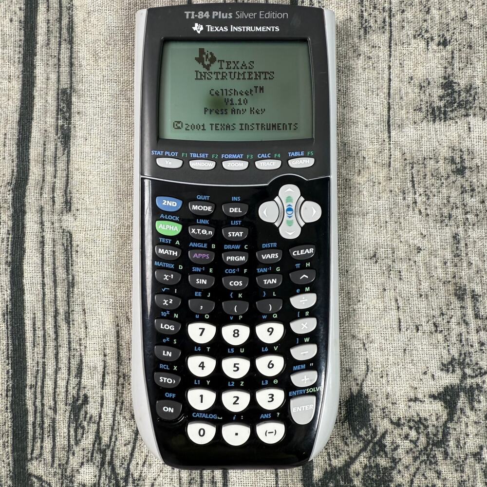 Texas Instruments TI-84 Plus Silver Edition Graphing Calculator - Tested Working - Picture 2 of 11